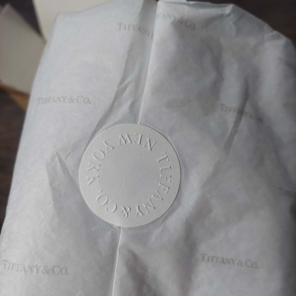 Tiffany & Co. Silver Polishing Cloth Gift Set Original Box Ribbon Tissue Invoice - Picture 3 of 6